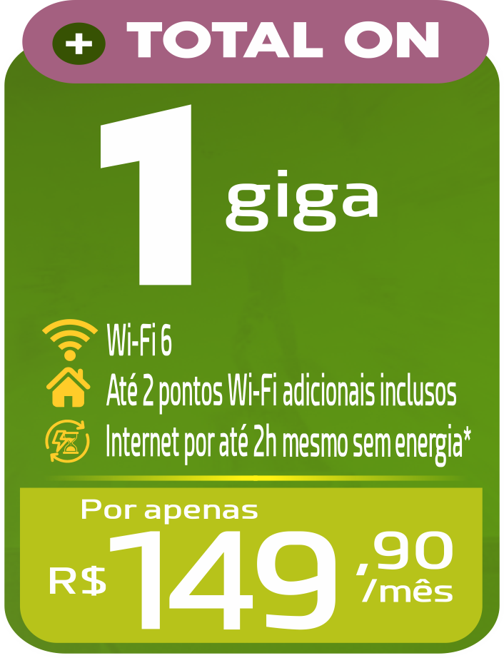 Plano 4 MariluzNET - Total ON 1 giga